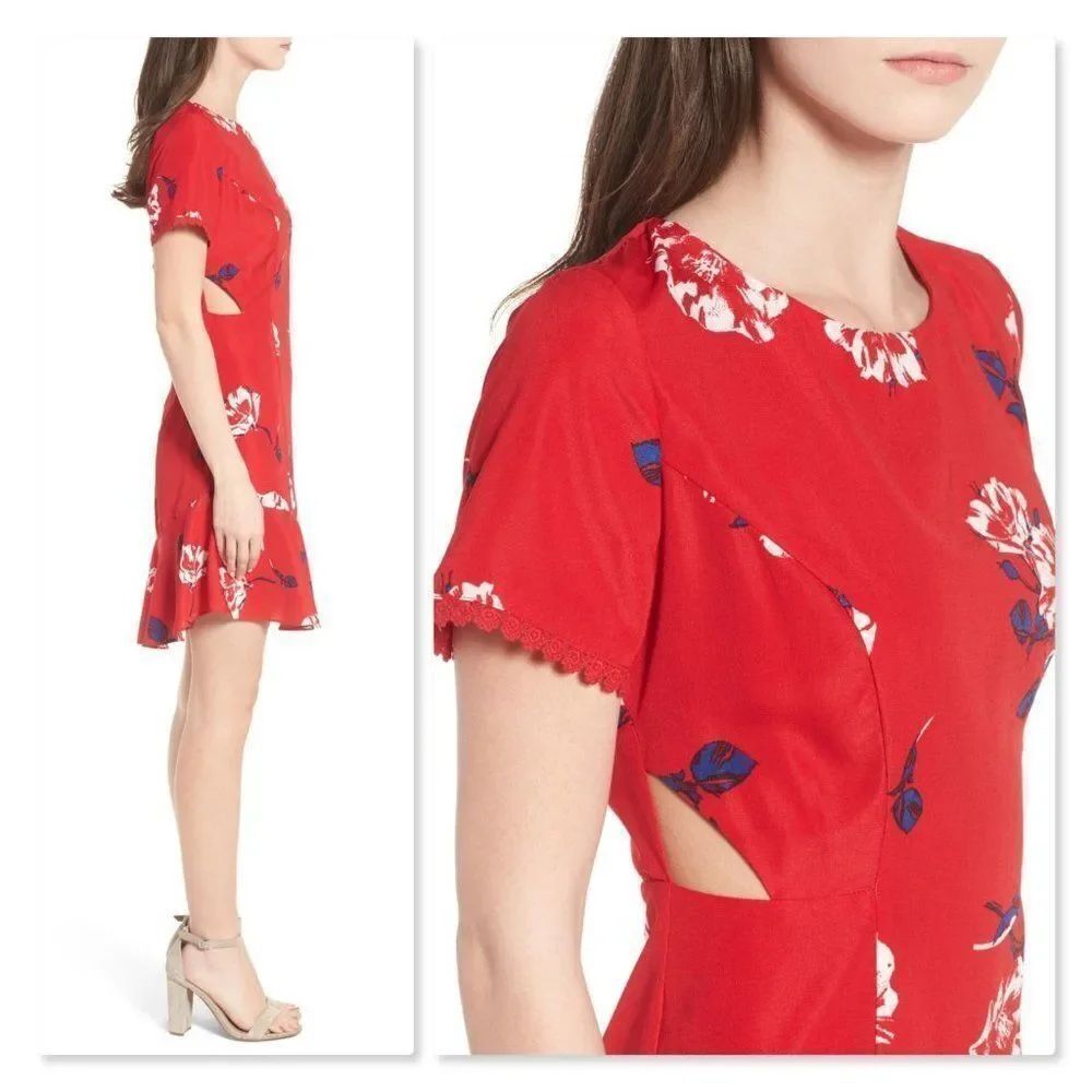 Socialite Cutout Fit & Flare Dress sz Small - Picture 2 of 8